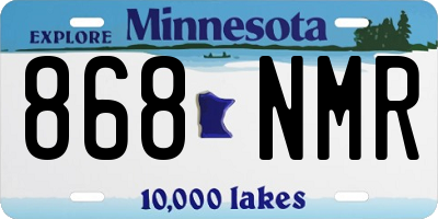 MN license plate 868NMR