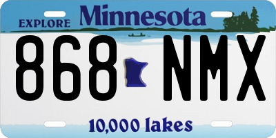 MN license plate 868NMX