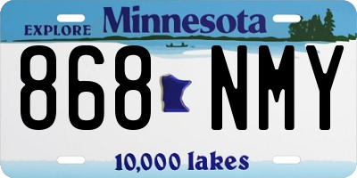 MN license plate 868NMY