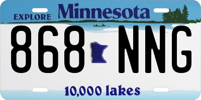 MN license plate 868NNG