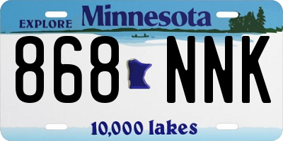 MN license plate 868NNK