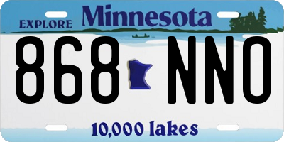 MN license plate 868NNO