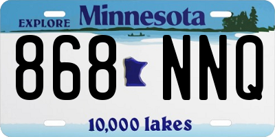 MN license plate 868NNQ