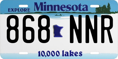 MN license plate 868NNR