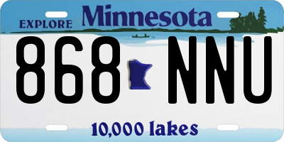 MN license plate 868NNU