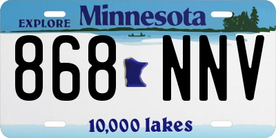 MN license plate 868NNV