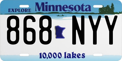 MN license plate 868NYY