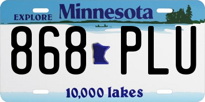 MN license plate 868PLU