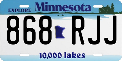 MN license plate 868RJJ