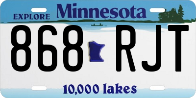MN license plate 868RJT