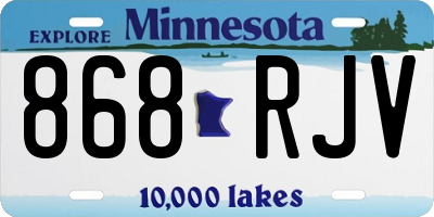 MN license plate 868RJV
