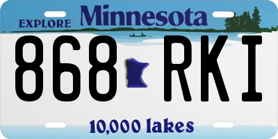 MN license plate 868RKI