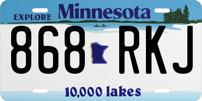 MN license plate 868RKJ