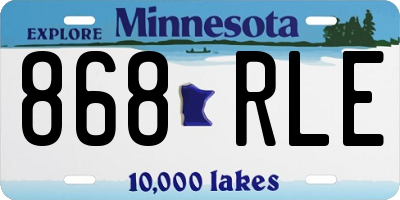 MN license plate 868RLE