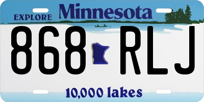 MN license plate 868RLJ