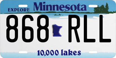 MN license plate 868RLL