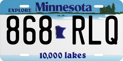 MN license plate 868RLQ