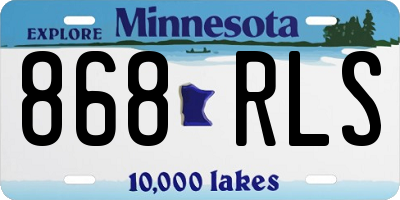 MN license plate 868RLS