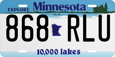 MN license plate 868RLU