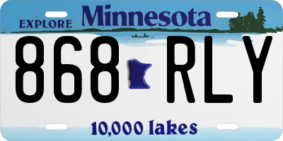 MN license plate 868RLY