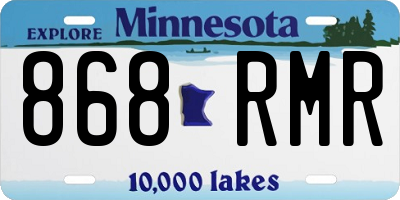 MN license plate 868RMR
