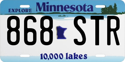 MN license plate 868STR