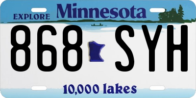 MN license plate 868SYH