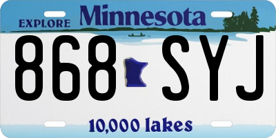 MN license plate 868SYJ