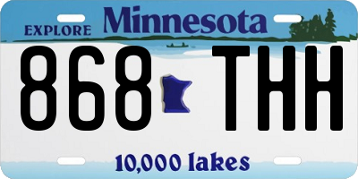 MN license plate 868THH