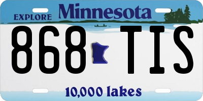 MN license plate 868TIS