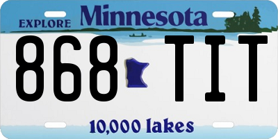 MN license plate 868TIT