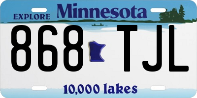 MN license plate 868TJL