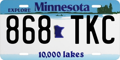 MN license plate 868TKC
