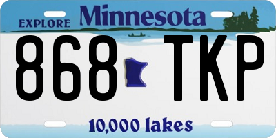 MN license plate 868TKP