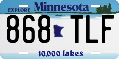 MN license plate 868TLF