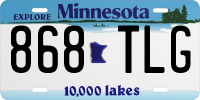MN license plate 868TLG