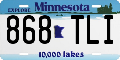 MN license plate 868TLI