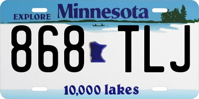 MN license plate 868TLJ