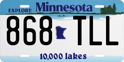 MN license plate 868TLL