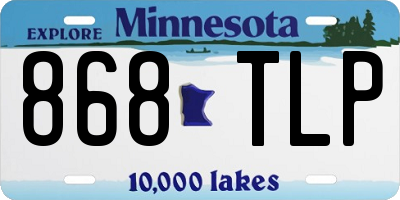 MN license plate 868TLP