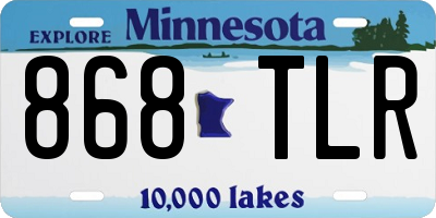 MN license plate 868TLR