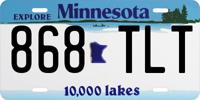 MN license plate 868TLT