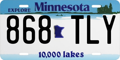 MN license plate 868TLY