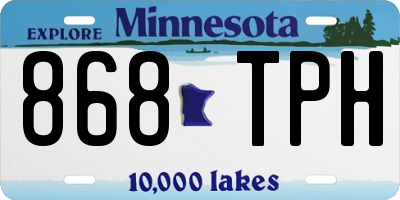 MN license plate 868TPH