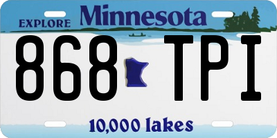 MN license plate 868TPI