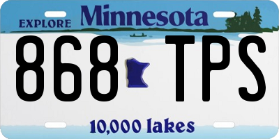 MN license plate 868TPS