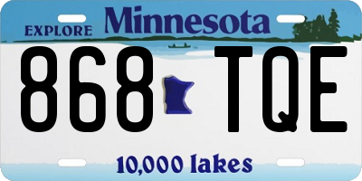 MN license plate 868TQE