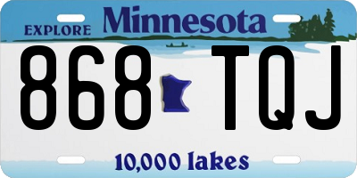 MN license plate 868TQJ