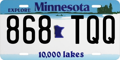 MN license plate 868TQQ
