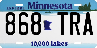 MN license plate 868TRA